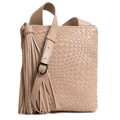 Kim Nappa Leather Crossbody Bag in Caffellatte