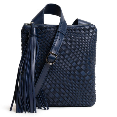 Kim Nappa and Suede Leather Crossbody Bag in Carta da Zucchero