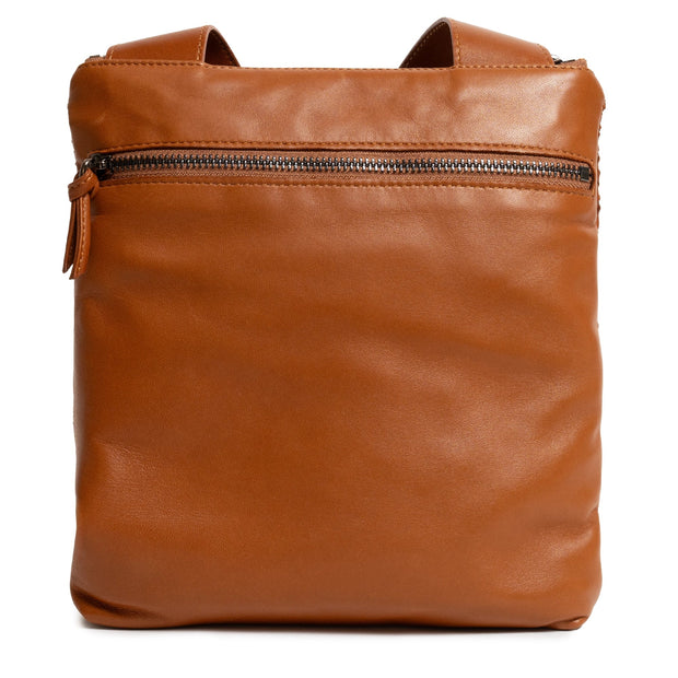 Kim Nappa Leather Crossbody Bag in Cuoio