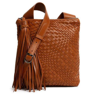 Kim Nappa Leather Crossbody Bag in Cuoio