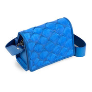 Lola Crossbody - Cobalt Pirarucu
